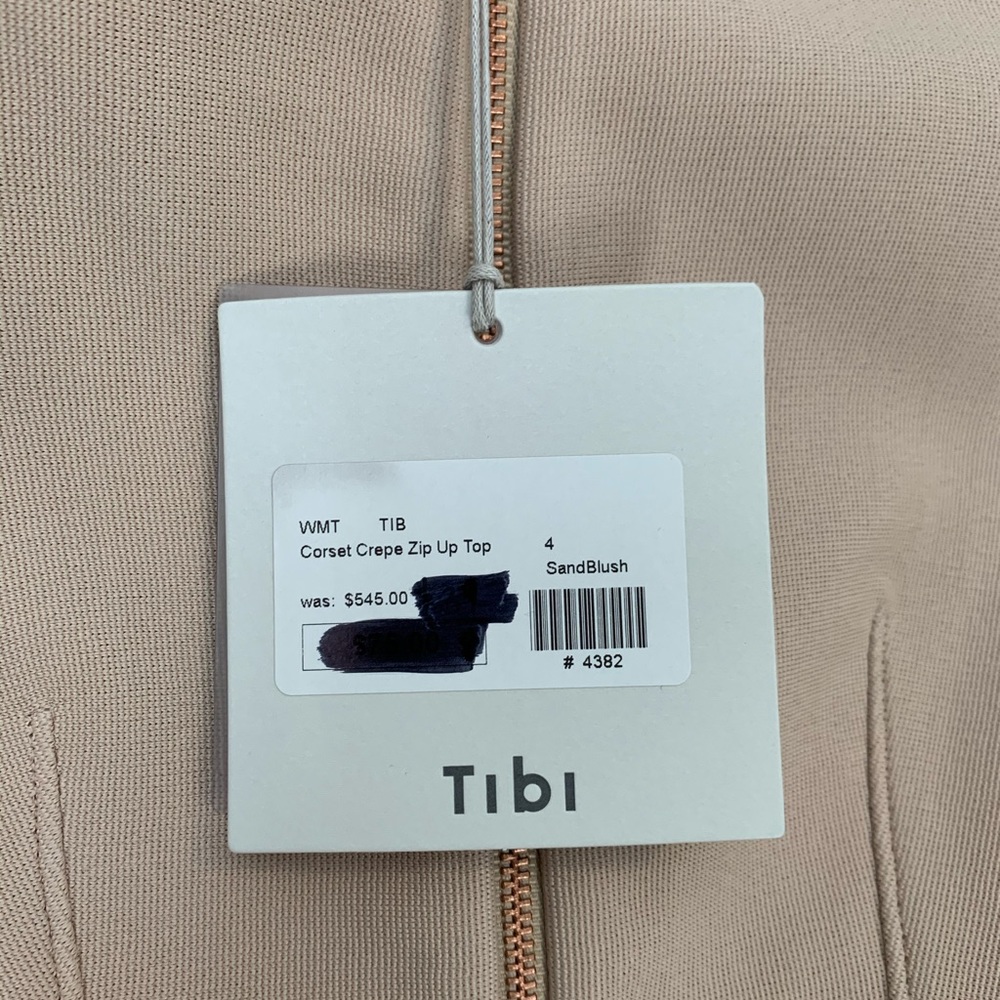 Tibi Corset Crepe Zip Top - Picture 6 of 6